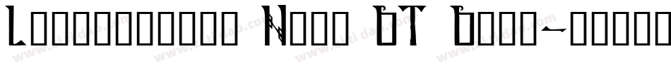 Lindisfarne Nova BT Bold字体转换
